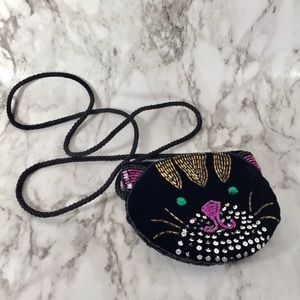 Beaded Cat Purse